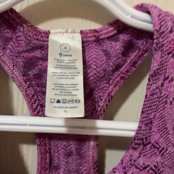 Ivivva Pink & Burgundy Rose Racerback Tank Top - Picture 5 of 5